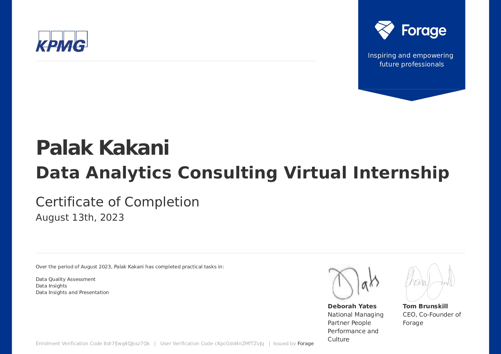 Certification 2